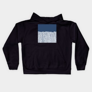 Half Knit Navy Kids Hoodie